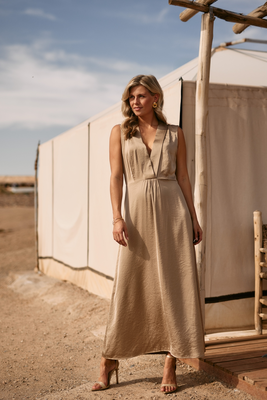Nukus | Violet dress silky