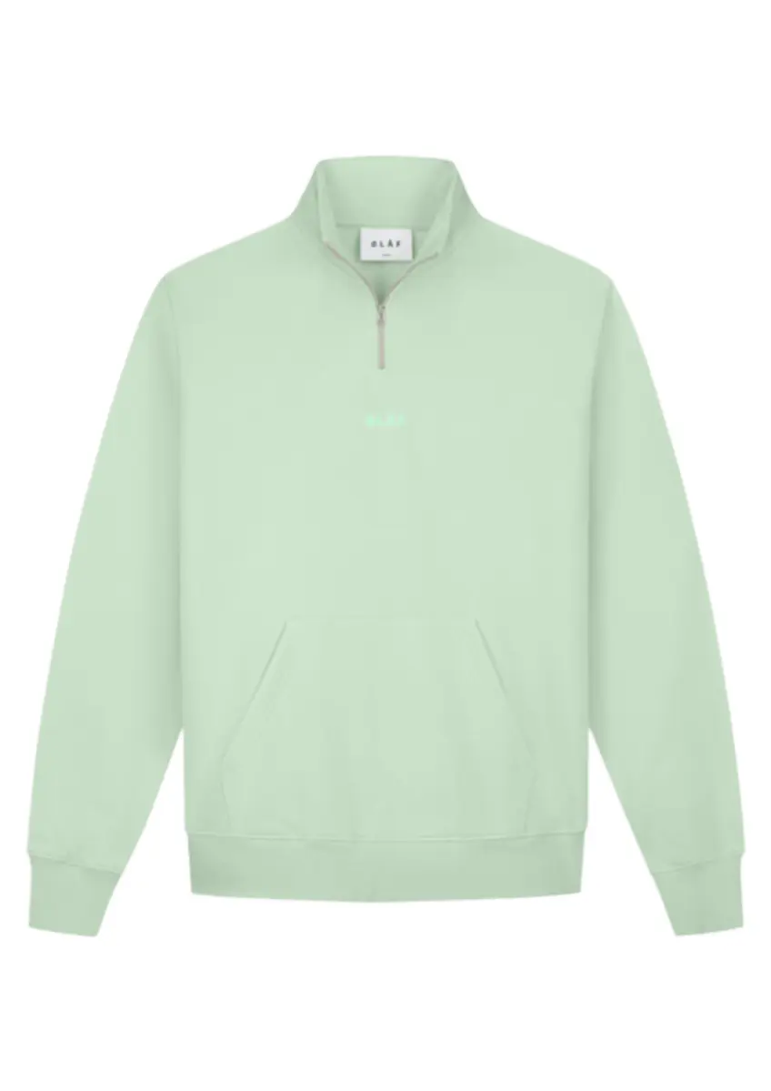 Olaf | Block zip mock neck