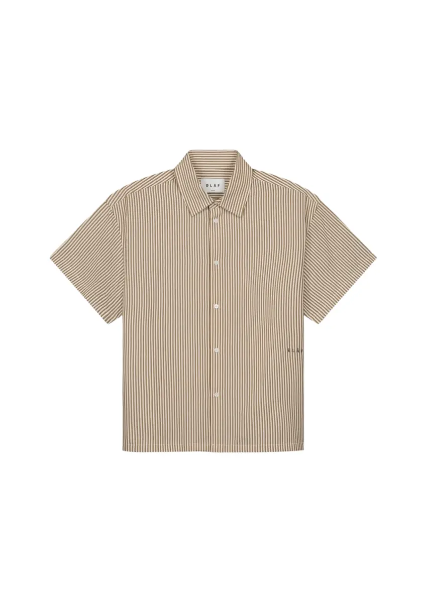 Olaf | Boxy seersucker stripe shirt ss