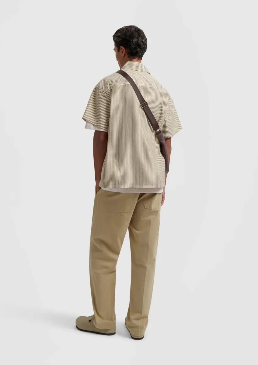 Olaf | Boxy seersucker stripe shirt ss