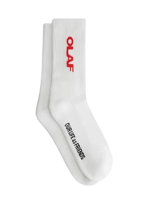 Olaf | Drift logo socks optical white