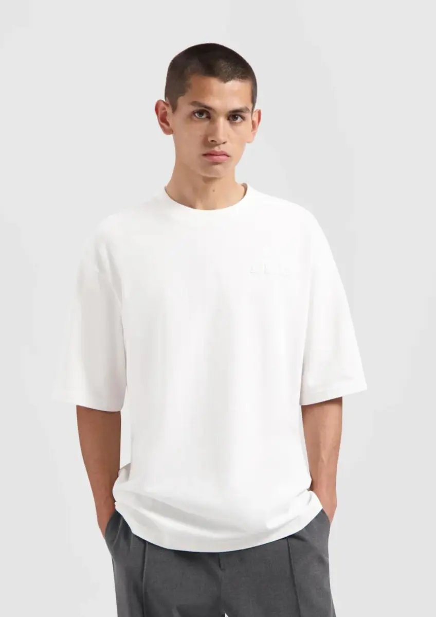 Olaf | EMBROIDERY TEE OPTICAL WHITE