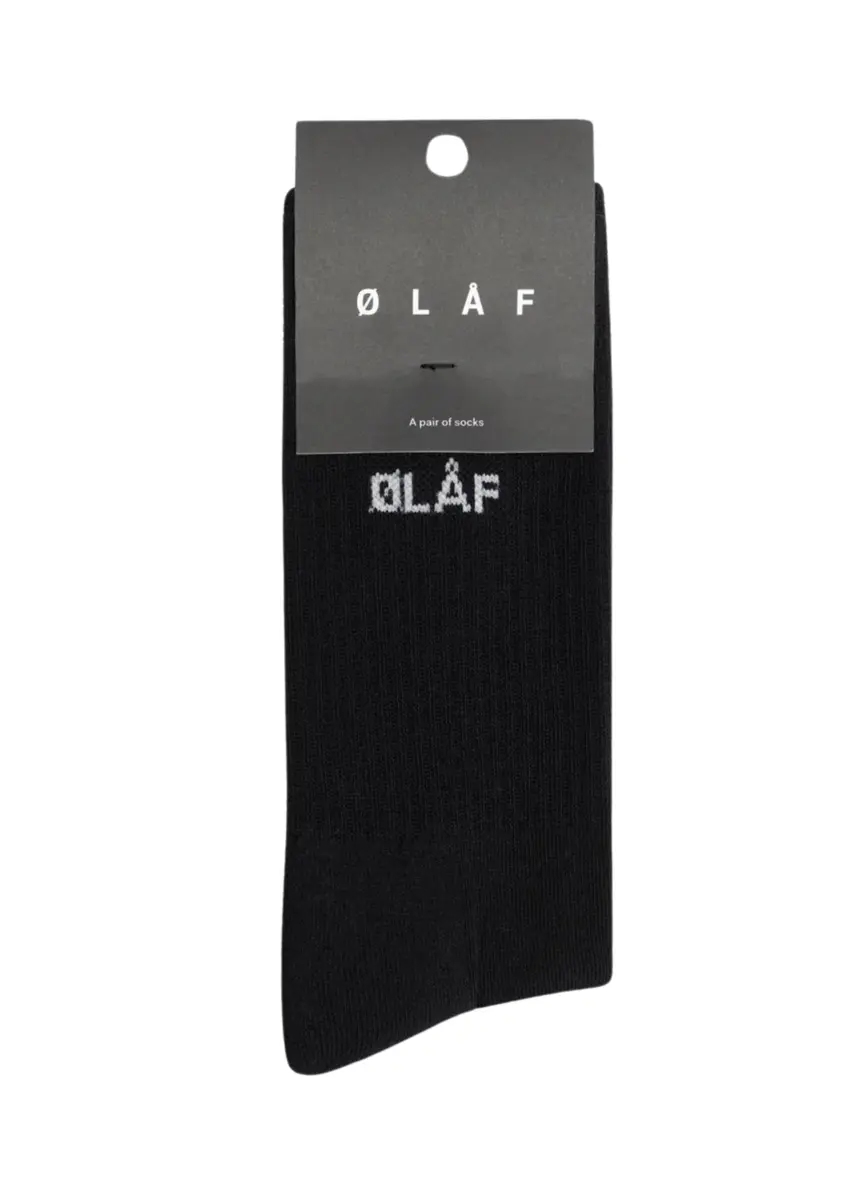 Olaf | MINI LOGO SOCKS black white