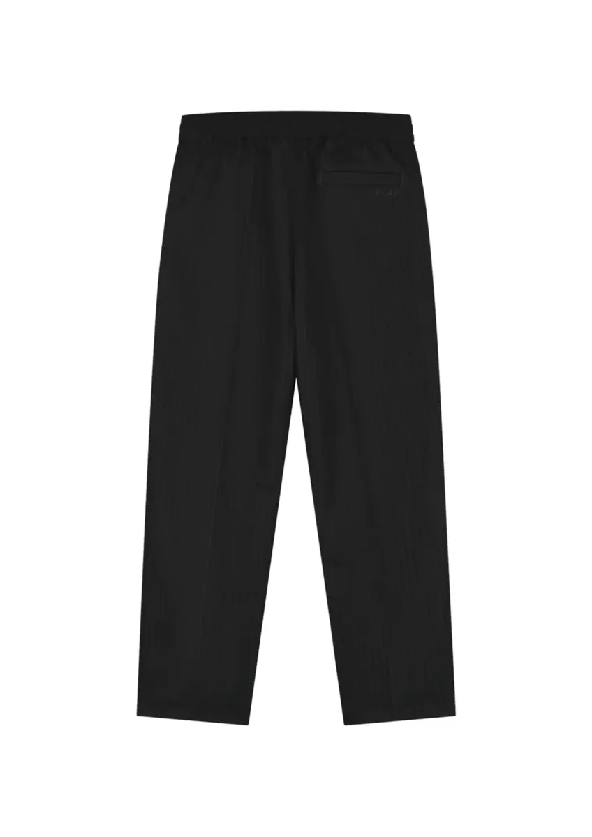 Olaf | Pinstripe slim elasticated trouser