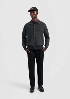 Olaf | Pinstripe slim elasticated trouser