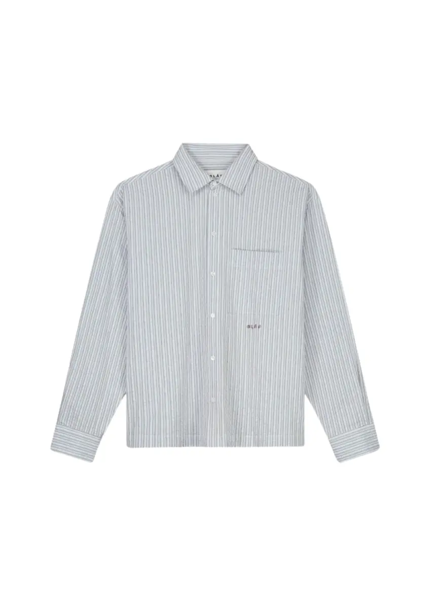 Olaf | Seersucker boxy shirt