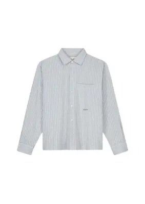 Olaf | Seersucker boxy shirt