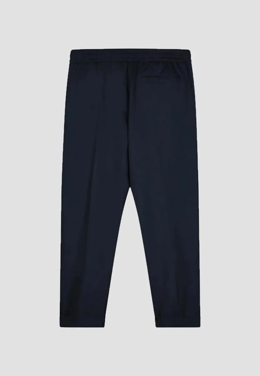 Olaf | SLIM ELASTICATED TROUSER NAVY