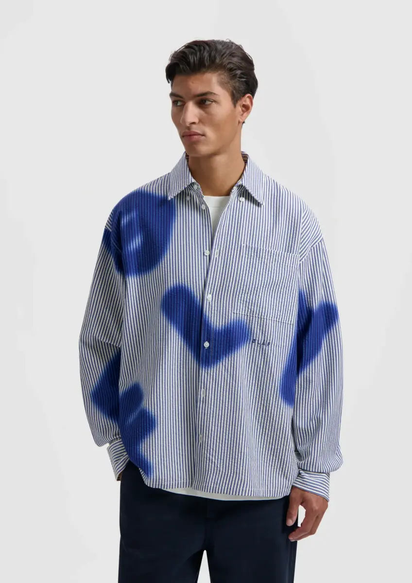 Olaf | Stain logo stripe shirt ls
