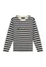 Olaf | STRIPE SANS L tee white blue