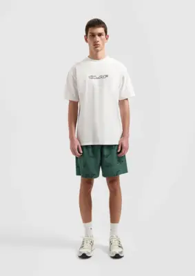 Olaf | Swim shorts wavy aop washed green