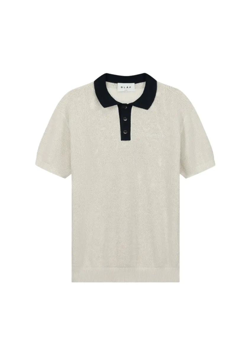 Olaf | Varsity polo knit ss