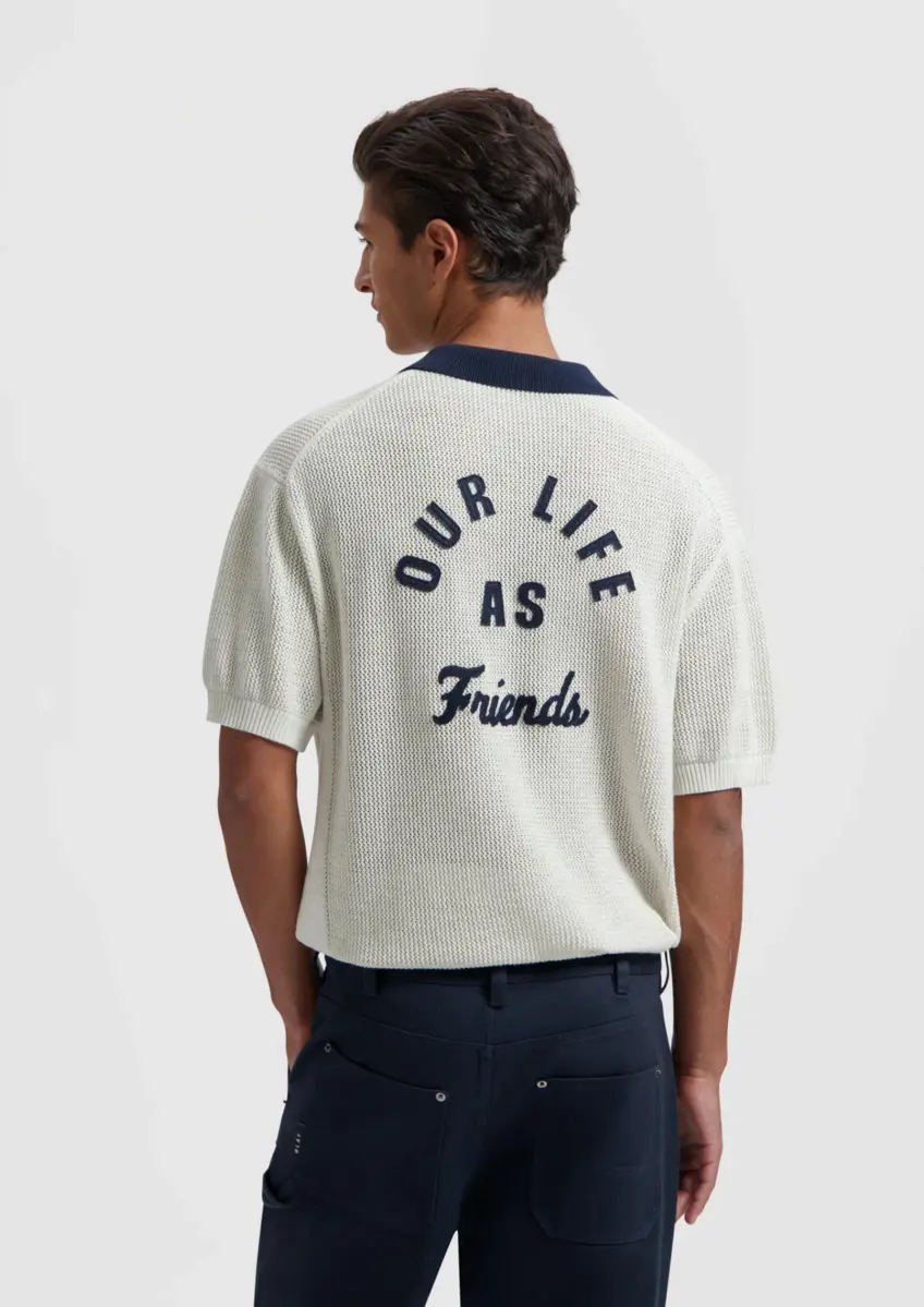 Olaf | Varsity polo knit ss