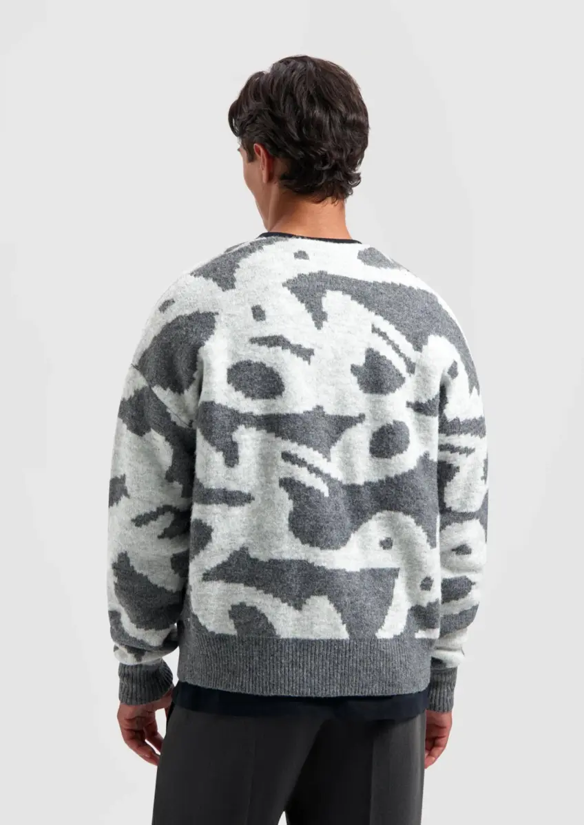 Olaf | Wavy drift knitted cardigan