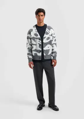 Olaf | Wavy drift knitted cardigan