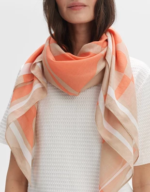 Opus | Aplora scarf peachy coral