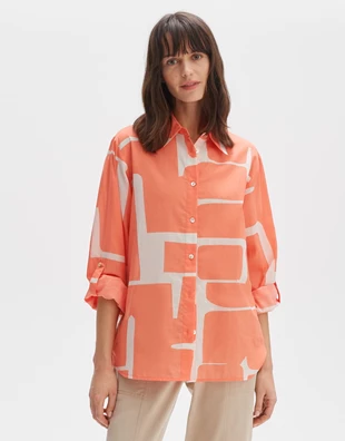 Opus | Fumine graphic peachy coral