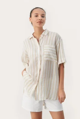 Part Two | Garinepw shshirts/blouse white pepper stripe