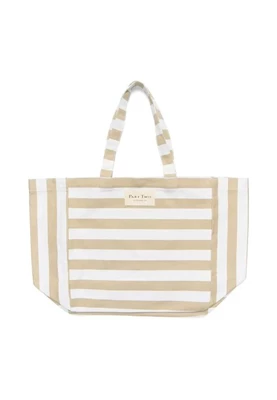 Part Two | Giselepw baaccessories white pepper stripe
