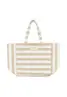 Part Two | Giselepw baaccessories white pepper stripe