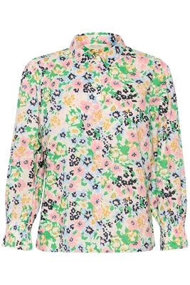 Part Two | Nevinpw shshirts/blouse green multi flower p