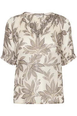 Part Two | Popsypw blshirts/blouse black delicate leaf