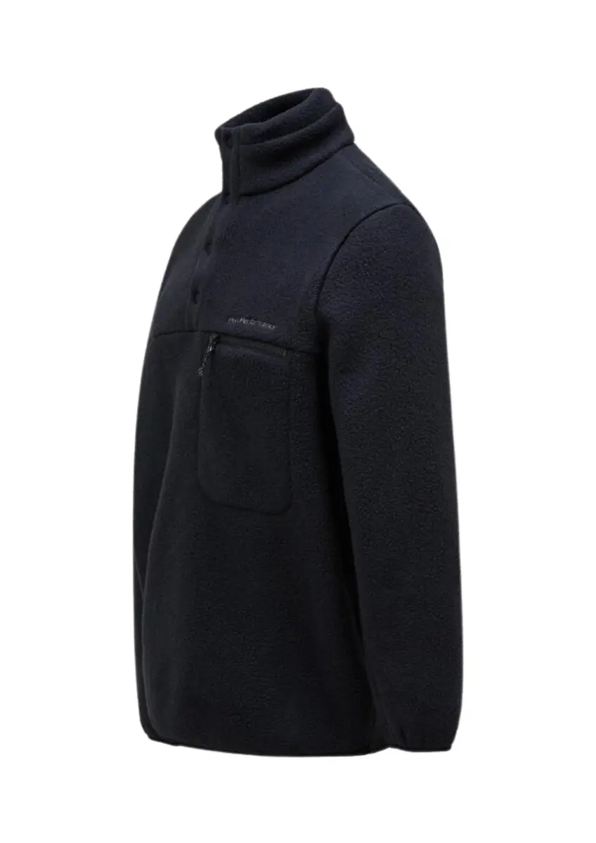 PeakPerformance | M Fleece Snap T-Neck Black