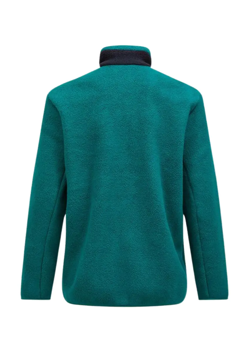 PeakPerformance | M Fleece Snap T-Neck-GREEN IVY-BLACK