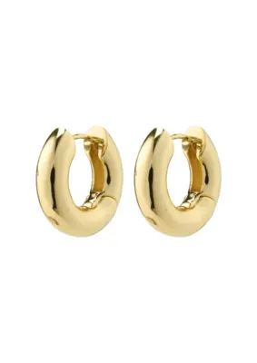Pilgrim | Aica recycled chunky hoop earrings gold-plated