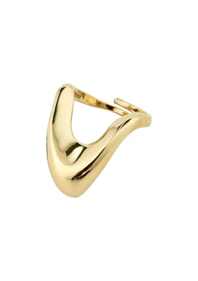 Pilgrim | Cloud recycled ring gold-plated