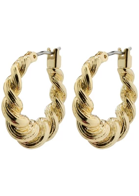 Pilgrim | Eileen twirl hoop earrings gold-plated