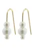 Pilgrim | Elberta pearl earrings gold-plated