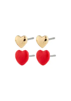 Pilgrim | Maeve earrings 2-in-1 set. gold-plated