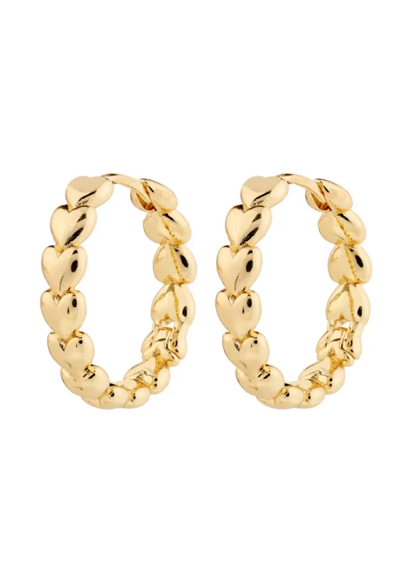 Pilgrim | Maeve hoop earrings gold-plated