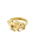 Pilgrim | Moon recycled ring gold-plated