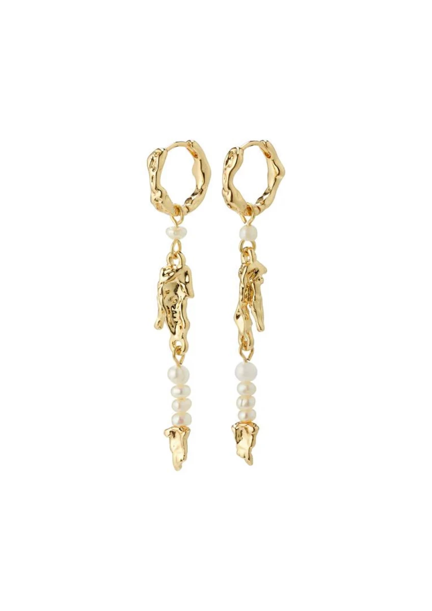 Pilgrim | Niya recycled freshwater pearl earrings gold-plated
