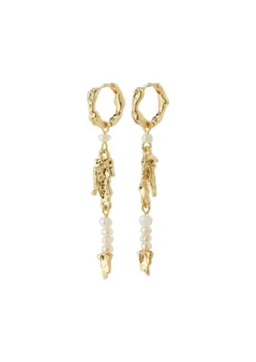 Pilgrim | Niya recycled freshwater pearl earrings gold-plated