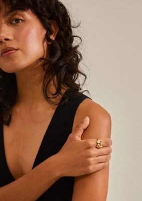 Pilgrim | Ofira recycled ring gold-plated