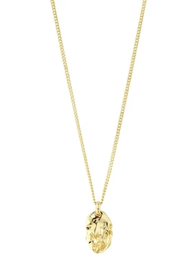 Pilgrim | Sun recycled coin necklace gold-plated