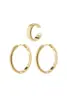 Pilgrim | Xena recycled hoop og cuff earrings gold-plated