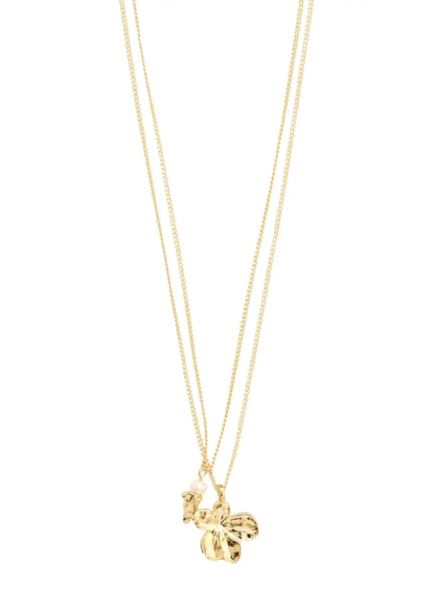 Pilgrim | Zhuri recycled necklace 2-in-1 set gold-plated