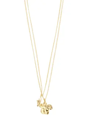 Pilgrim | Zhuri recycled necklace 2-in-1 set gold-plated