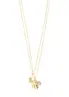 Pilgrim | Zhuri recycled necklace 2-in-1 set gold-plated