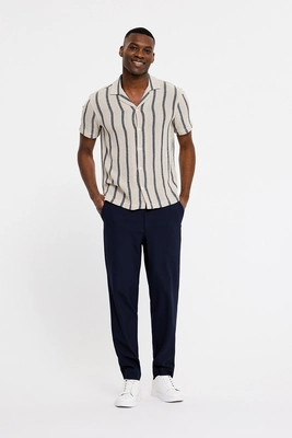 Plain | Theo 769 navy linen