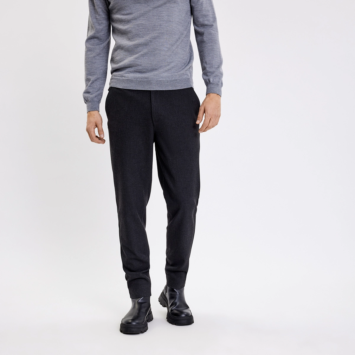 Plain | Theopl 838 black melange