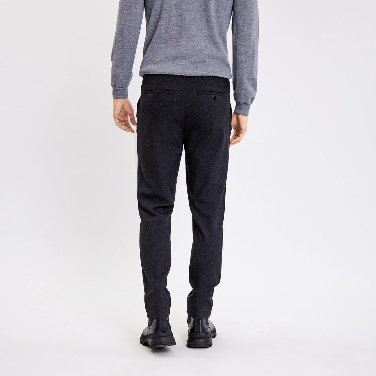 Plain | Theopl 838 black melange