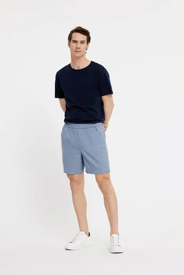 Plain | Turi shorts 025 dusty blue melange