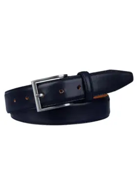 Profuomo | Belt calf leather blue