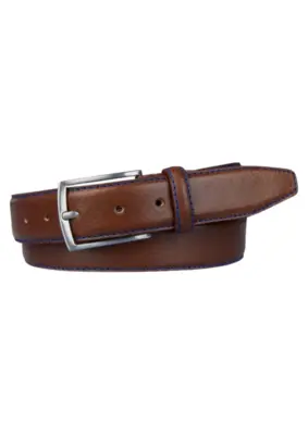 Profuomo | Belt royal stitched cognac