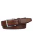 Profuomo | Belt royal stitched cognac